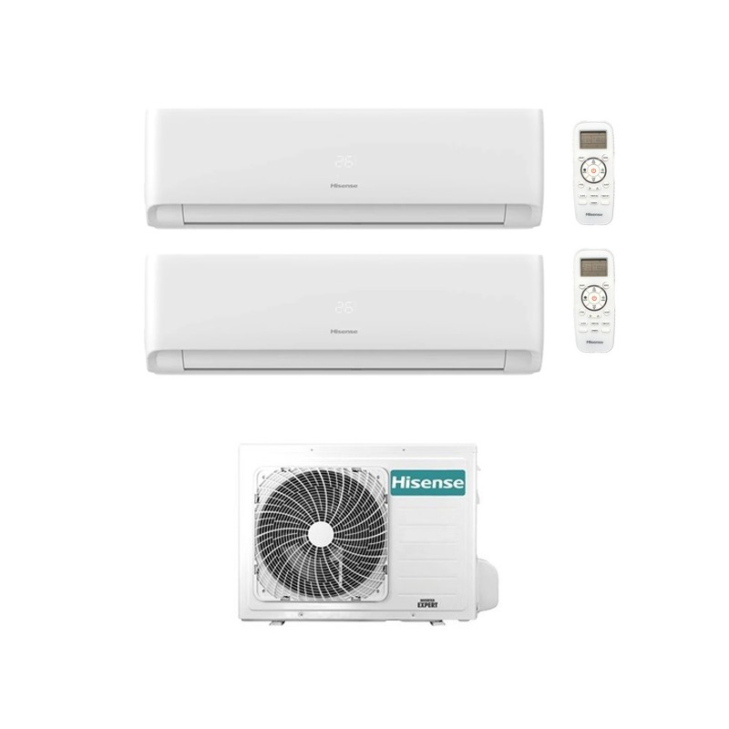 Hisense Condizionatore Dual Split Inverter WiFi Ecosense 70009000 BTU A++