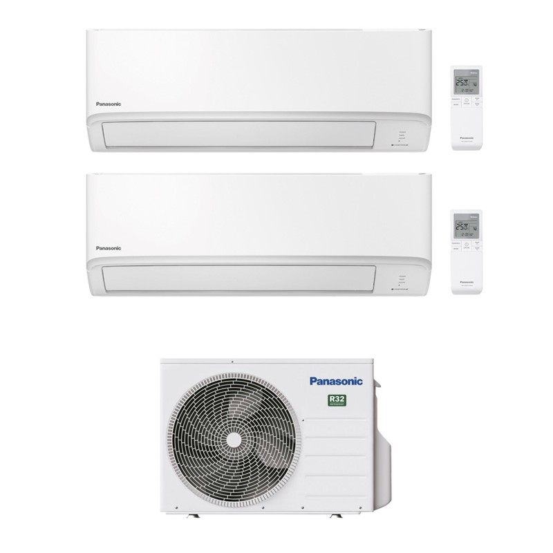 Panasonic Condizionatore Dual Split Inverter 9000 BTU A+++ WiFi Compatibile Smart Home